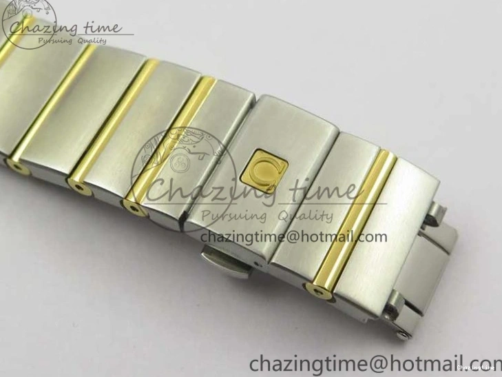 0303 Constellation 38mm SS YG VSF 1:1 Best Edition White Textured Dial on SS YG Bracelet A8500 Super Clone Upgraded 7922